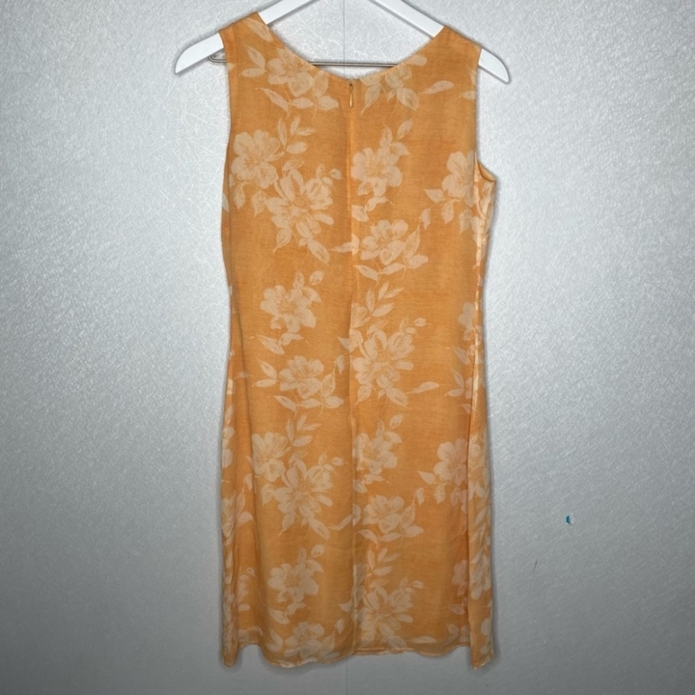 Tommy Bahamas Orange Floral Silk Dress Size 6